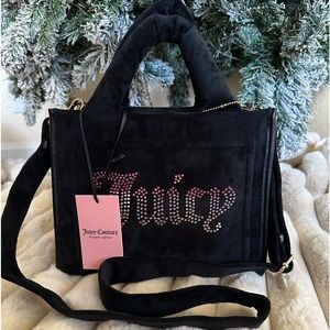 NWT Juicy Couture Liquorice Big Spender Mini Tote